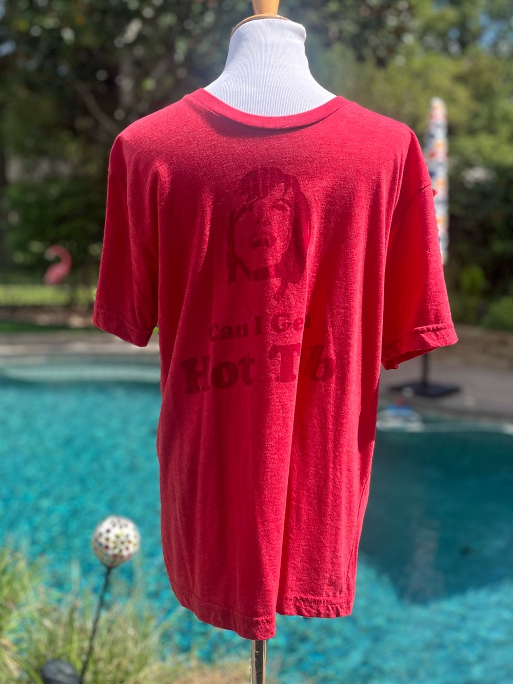 State Farm Insurance "Can I Get a Hot Tub" Promotional T-shirt Large Red